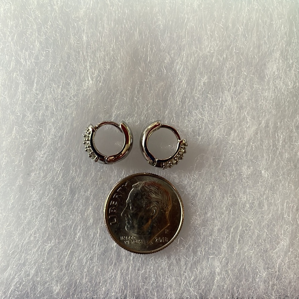 Hoop Earrings. Cz By Kenneth Jay Lane. - image 2